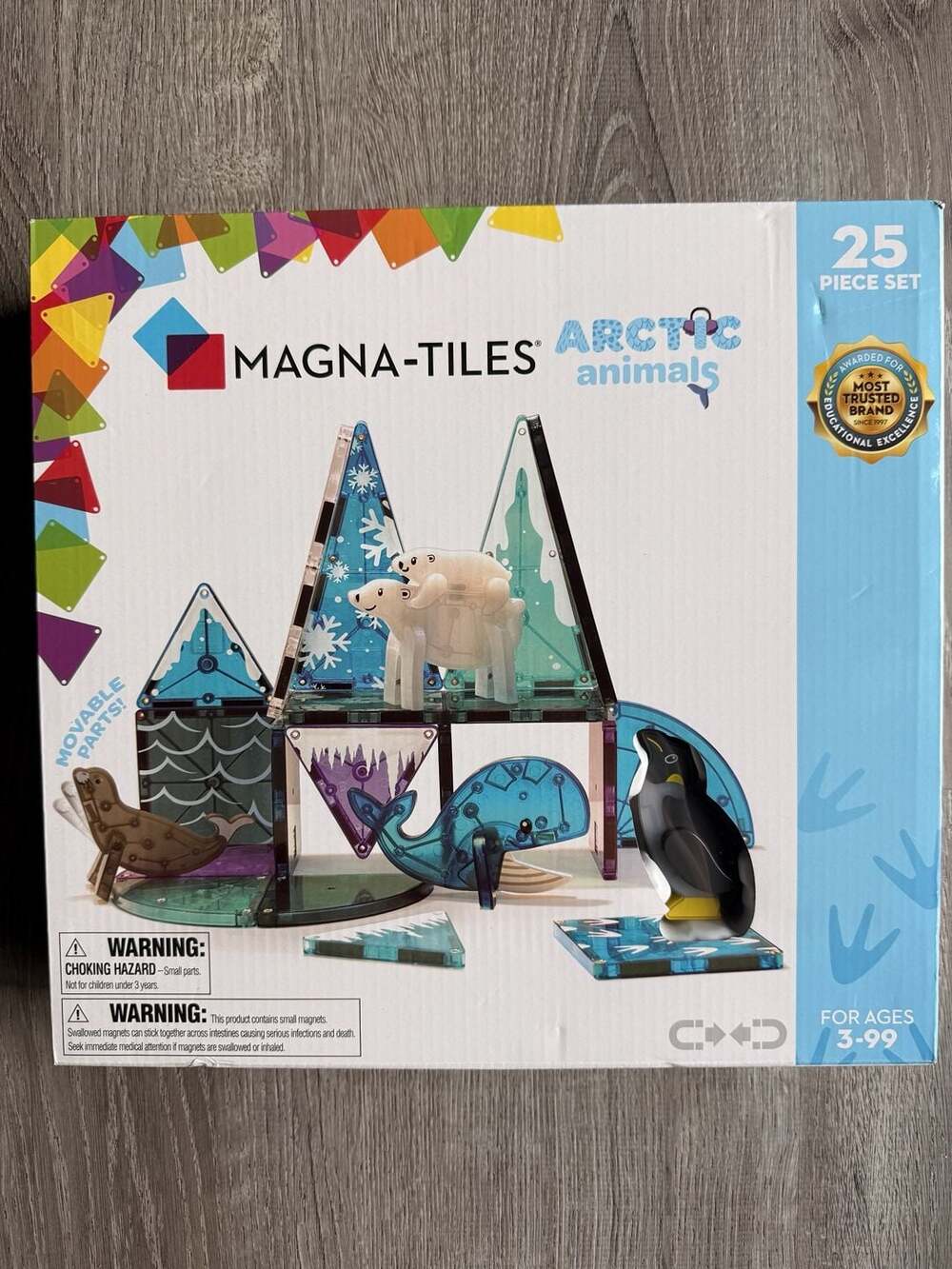 Magna-Tiles® STEM Approved Arctic Animals 25-Piece Set